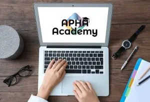 image - APHA Academy student at computer